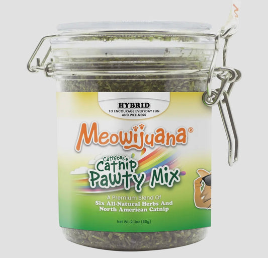 Catnip Pawty Mix 2.11 oz jar