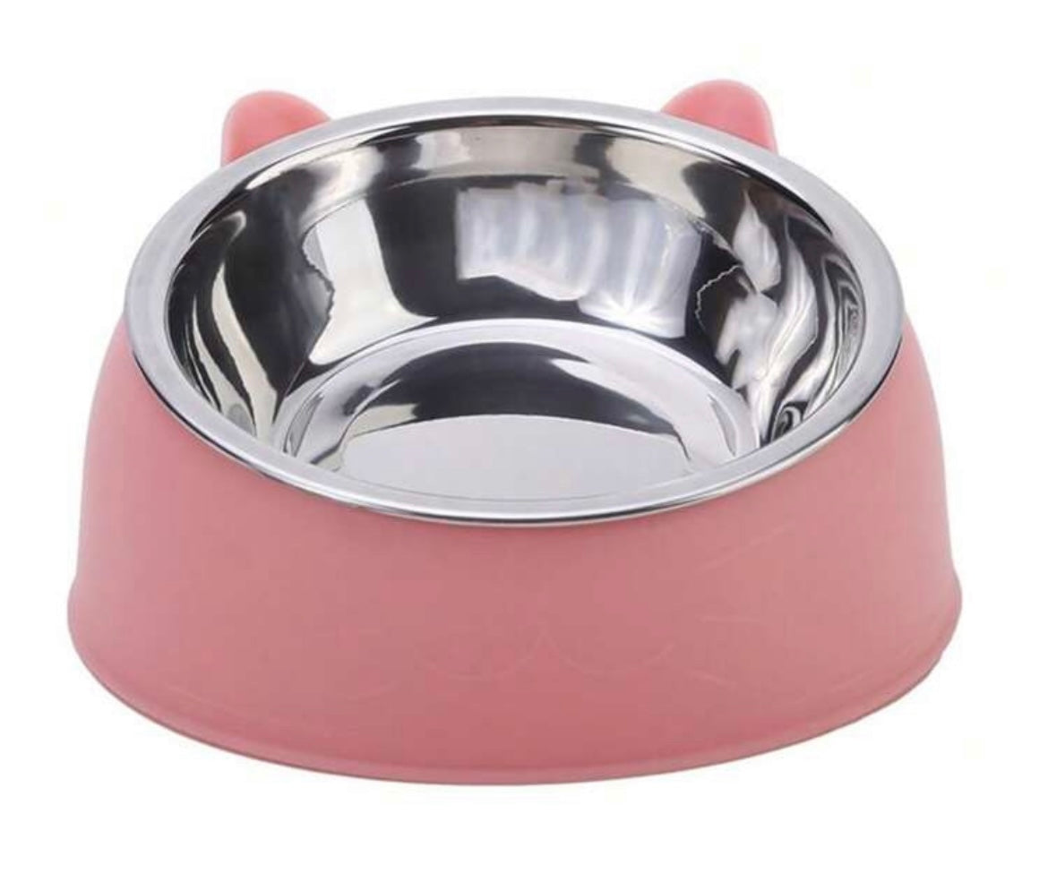 1pc Tilted Cat small Feeding Bowl pet dish