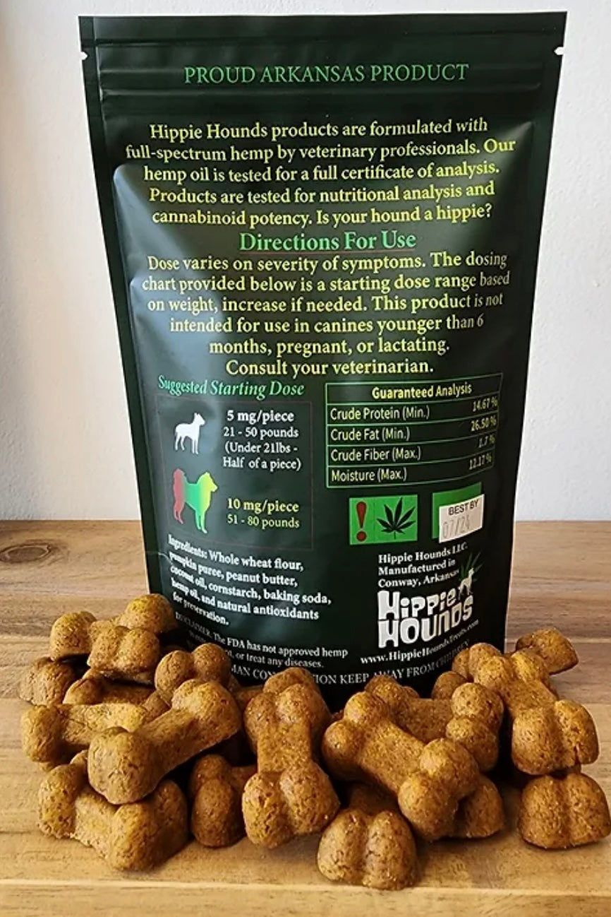 CBD Hemp infused canine treats.                                           5mg, 10mg, samples dog calming anxiety stress