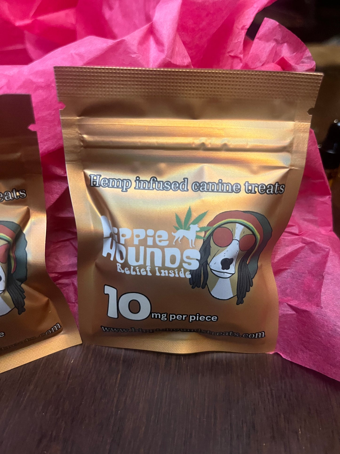 CBD Hemp infused canine treats.                                           5mg, 10mg, samples dog calming anxiety stress