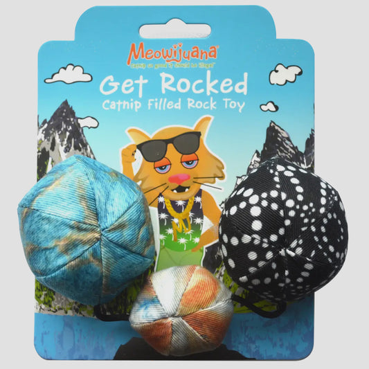 Meowijuana Get Rocked String of Stones Prefilled Catnip Cat Toy