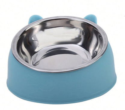 1pc Tilted Cat small Feeding Bowl pet dish