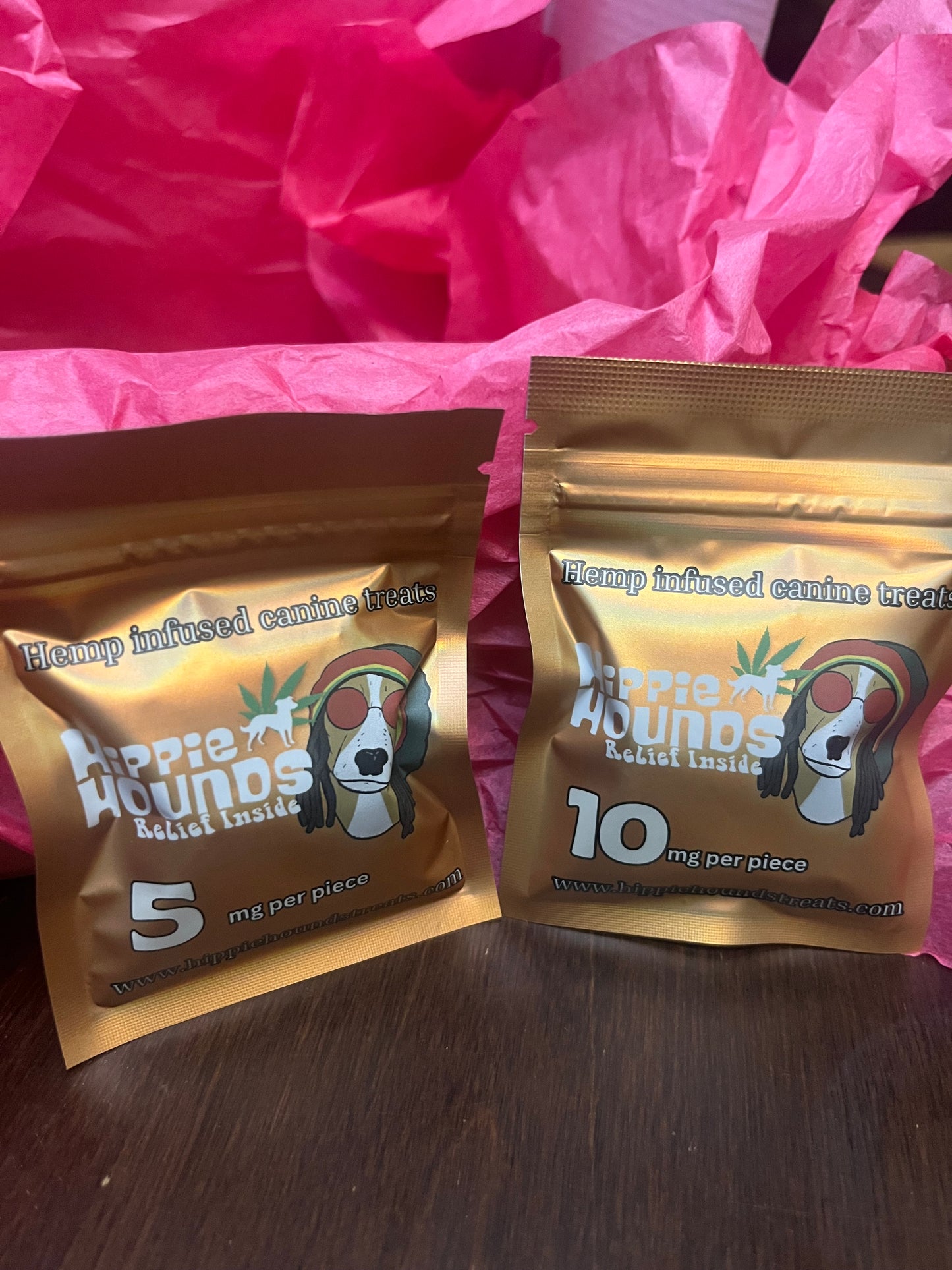 CBD Hemp infused canine treats.                                           5mg, 10mg, samples dog calming anxiety stress