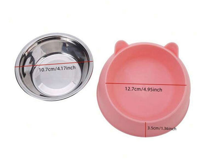 1pc Tilted Cat small Feeding Bowl pet dish