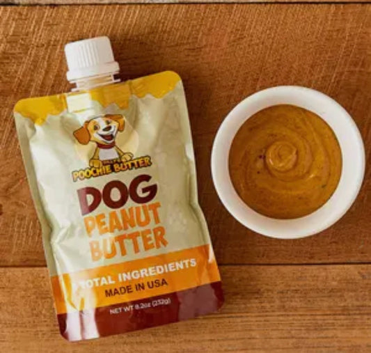 Poochie Butter - Dog Squeezable Peanut Butter Pouch 8oz