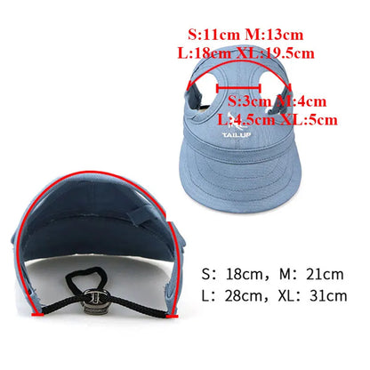 Pet Dog Caps Small Puppy Pets Summer Solid Oxford Cap Dog Baseball Visor Hat Outdoor Accessories Sunscreen Bonnet Cap Chihuahua